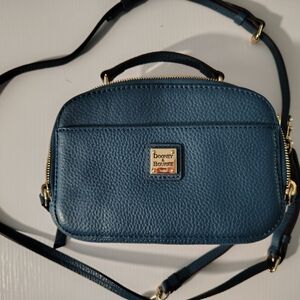 Dooney & Bourke Navy Leather Crossbody Bag